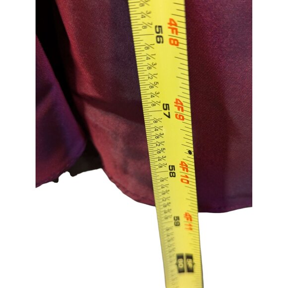 JS Collections Ruched Mermaid Gown With Rhinestone Brooch Red Size 12 - Picture 5 of 7